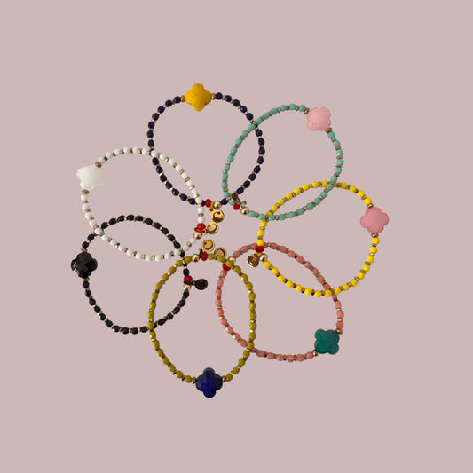 Mon CaJouX Bracelet Trèfle 7 couleurs