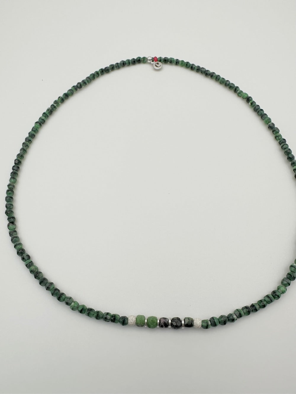 Mon CaJouX  2 en 1 Collier ou Bracelet Femme Vert marbré