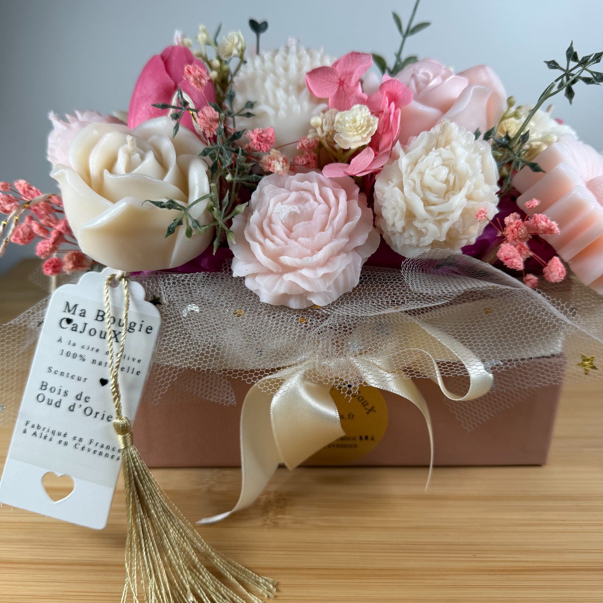 bouquet de fleaur parfumé au bois de oud 