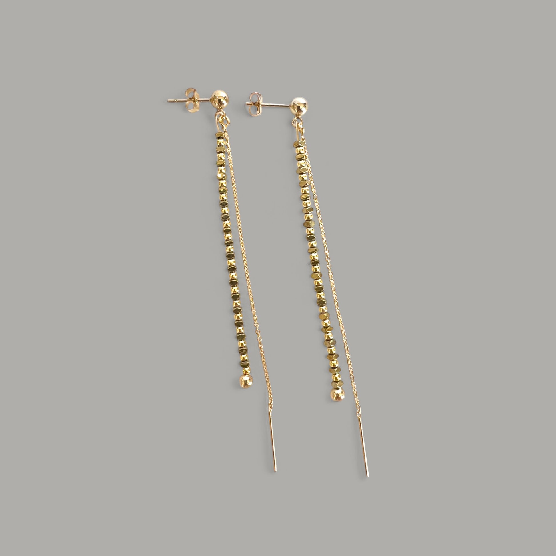 mes bijoux cajoux boucle d'oreille pendante en gold filled